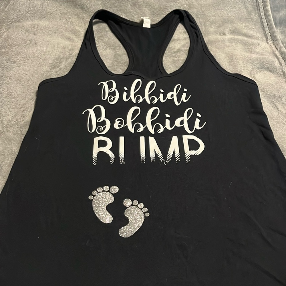 Pregnancy Disney Racerback Tank Top Maternity Baby Announcement